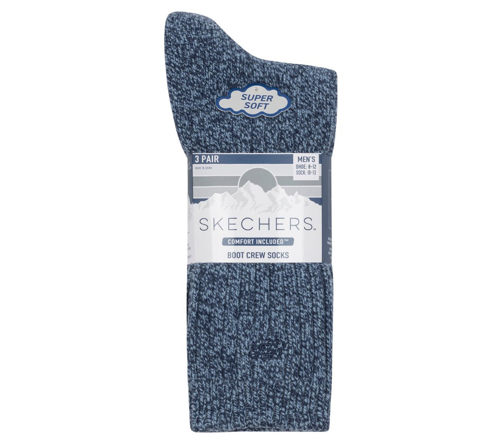 Skechers Clothing | Super Soft Boot Crew Socks - 3 Pack