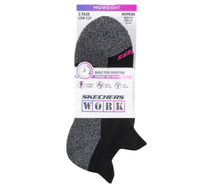 Skechers Clothing | Work: Lowcut Heel Tab Socks - 3 Pack