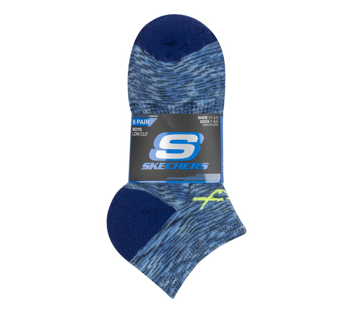 Skechers Clothing | 6 Pack Space Dye Low Cut Socks