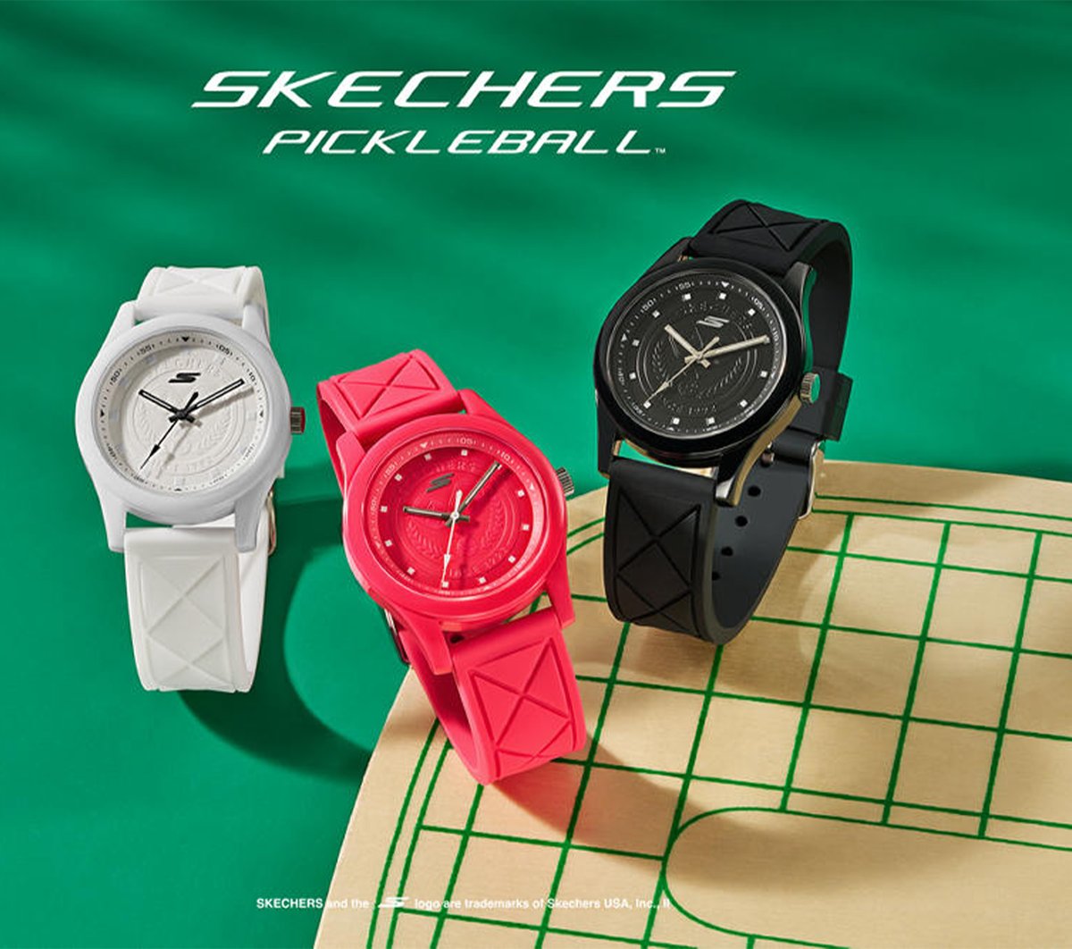 Skechers Clothing | Pickleball Dial Quilt Watch