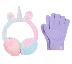 Skechers Clothing | Tie Dye Unicorn Earmuff and Glove Set